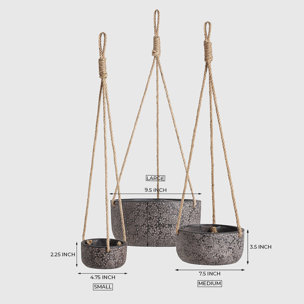 Sobal Hanging Pot set of 3