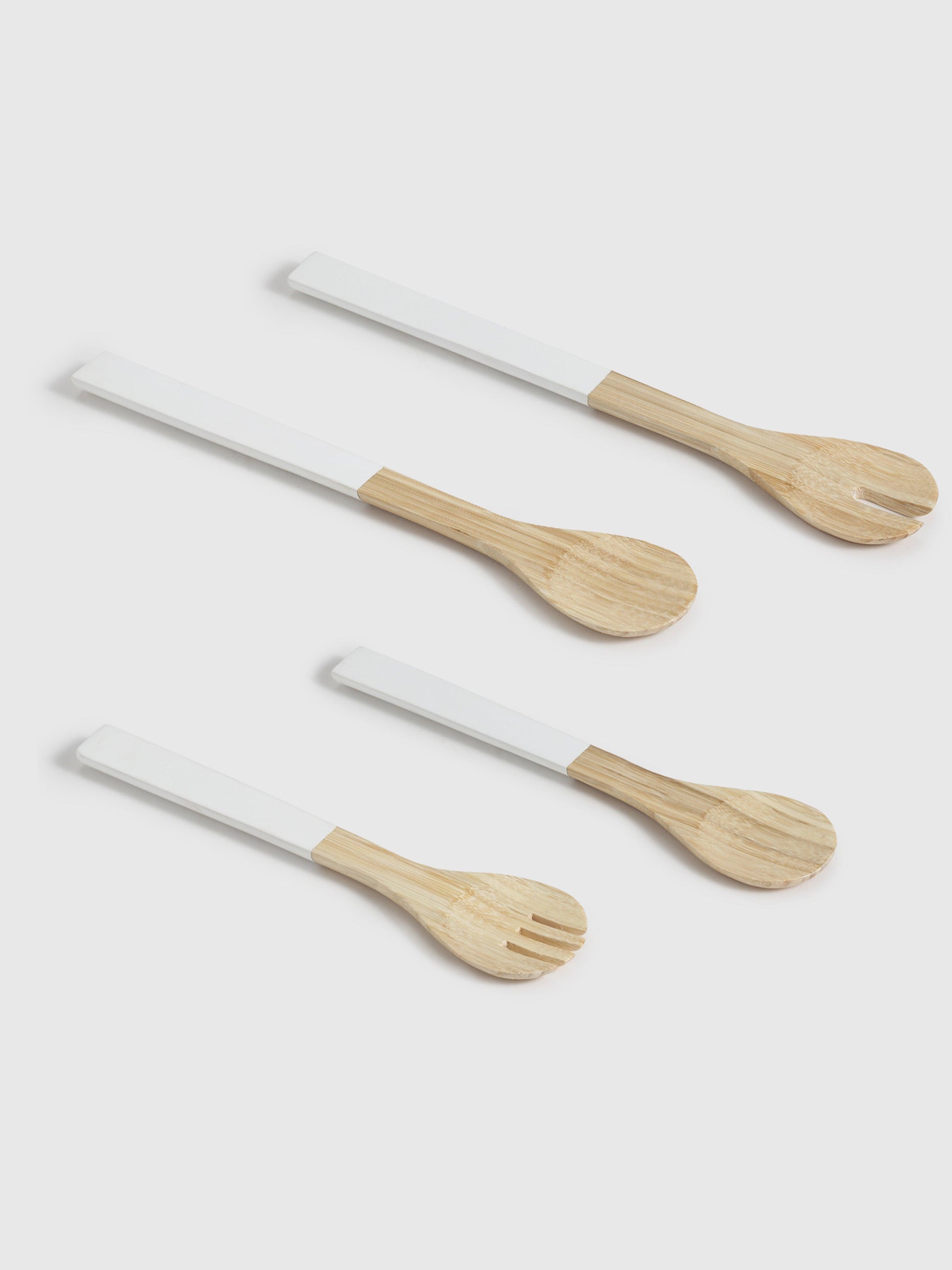 Luna Spun Serves set of 4 White