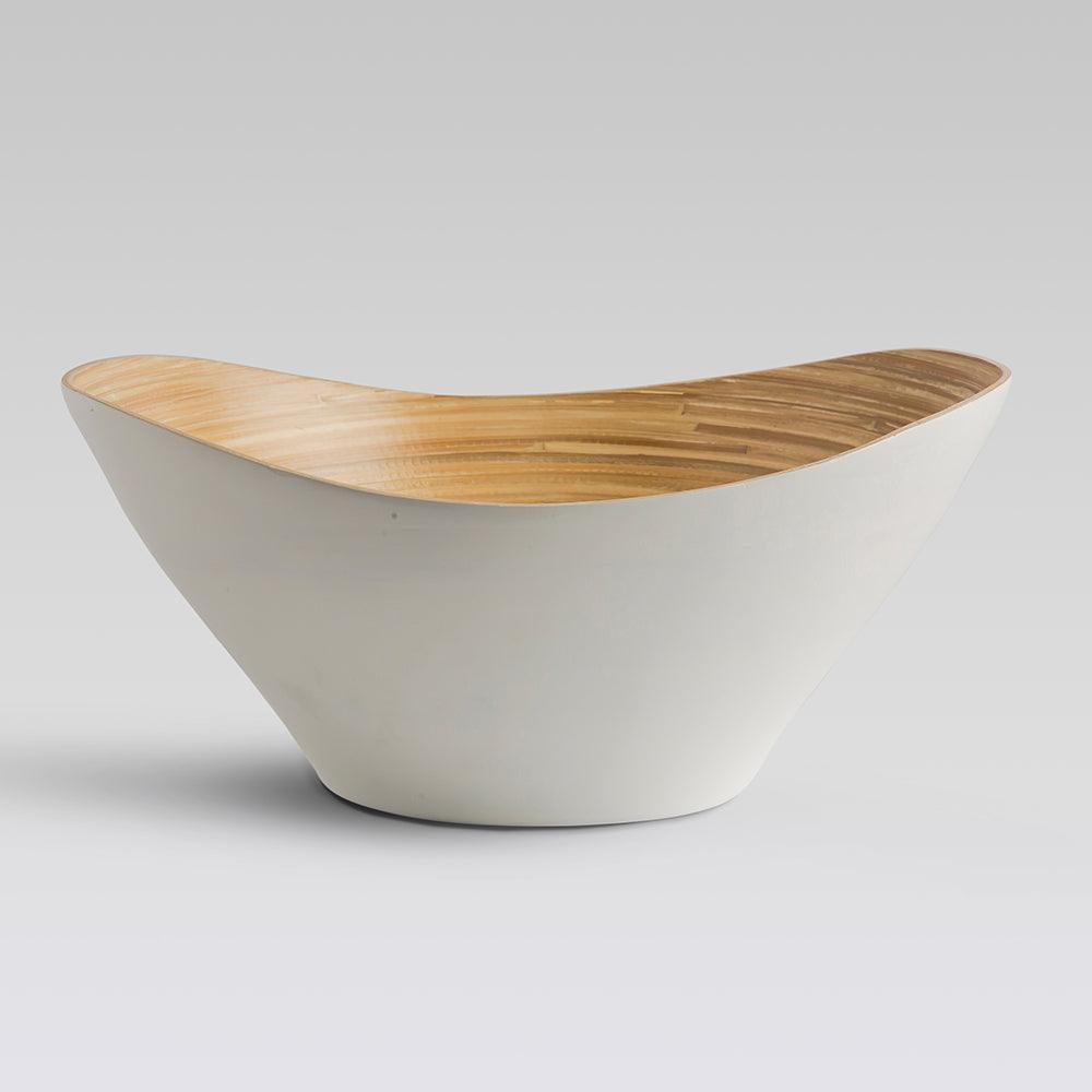 Mahara Bamboo Bowls White set of 3