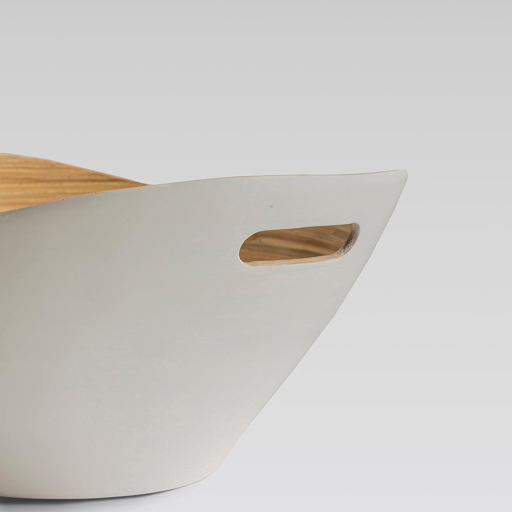 Mahara Bamboo Bowls White set of 3