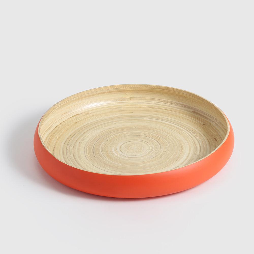 Maliya Bamboo Bowls Orange Set of 3