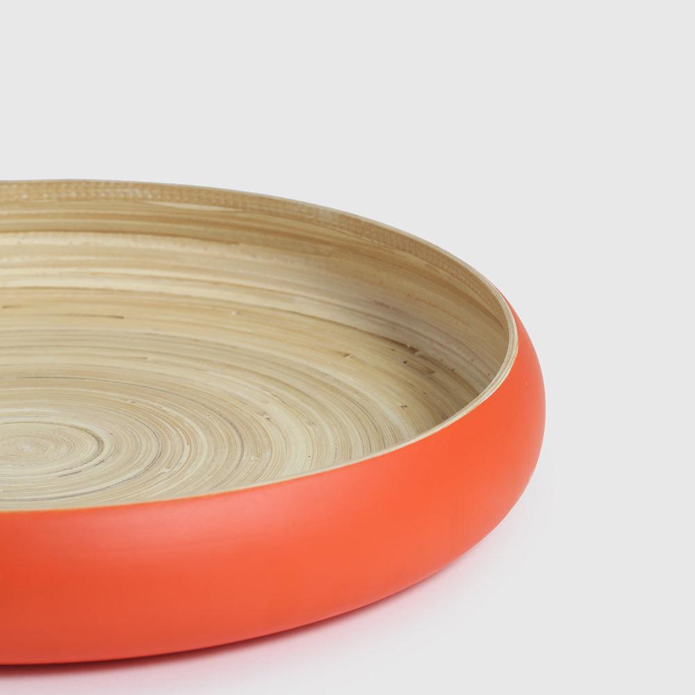 Maliya Bamboo Bowls Orange Set of 3