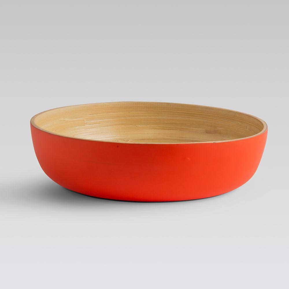 Sahaya Bamboo Bowls Orange set of 3