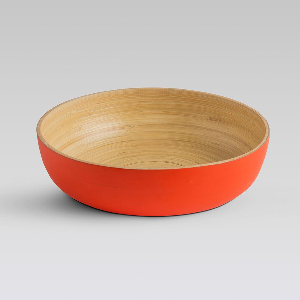 Sahaya Bamboo Bowls Orange set of 3