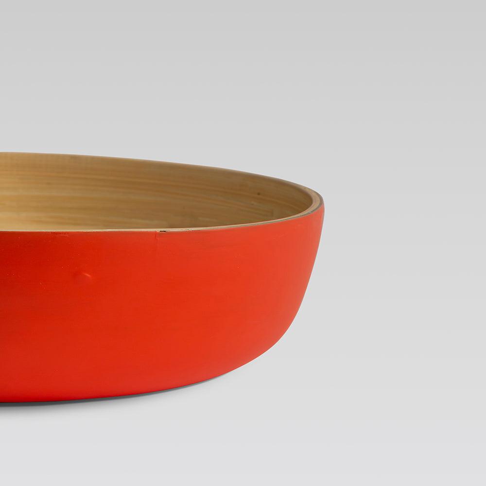 Sahaya Bamboo Bowls Orange set of 3