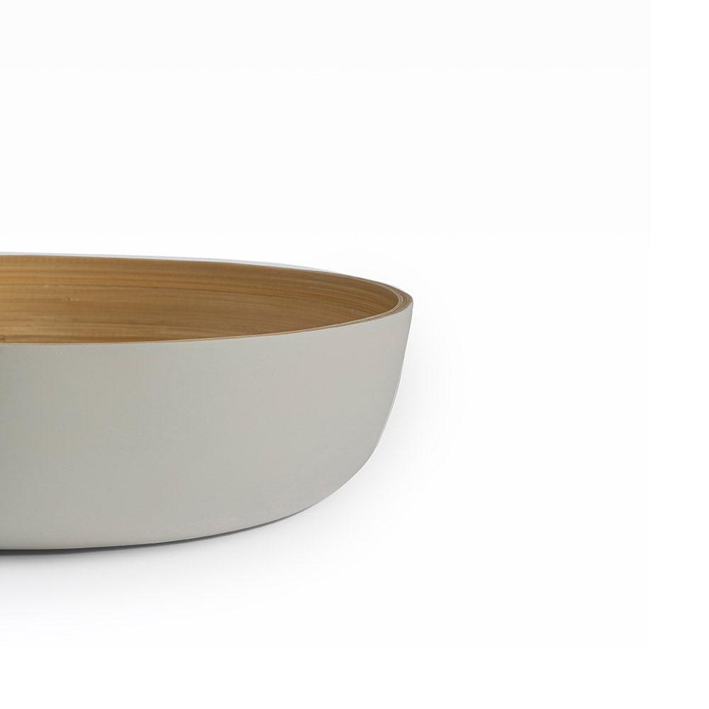 Sahaya Bamboo Bowls White set of 3