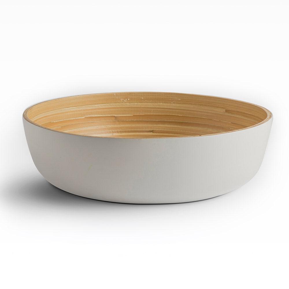 Shekaina Bamboo Bowls White set of 3