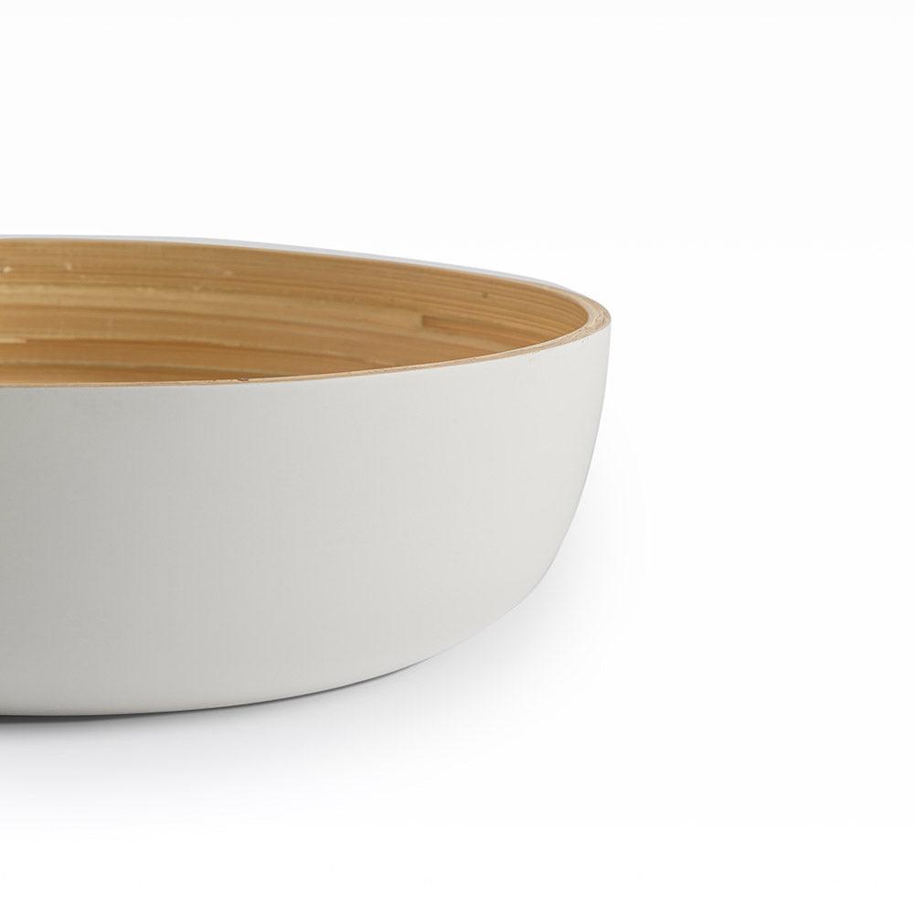 Shekaina Bamboo Bowls White set of 3
