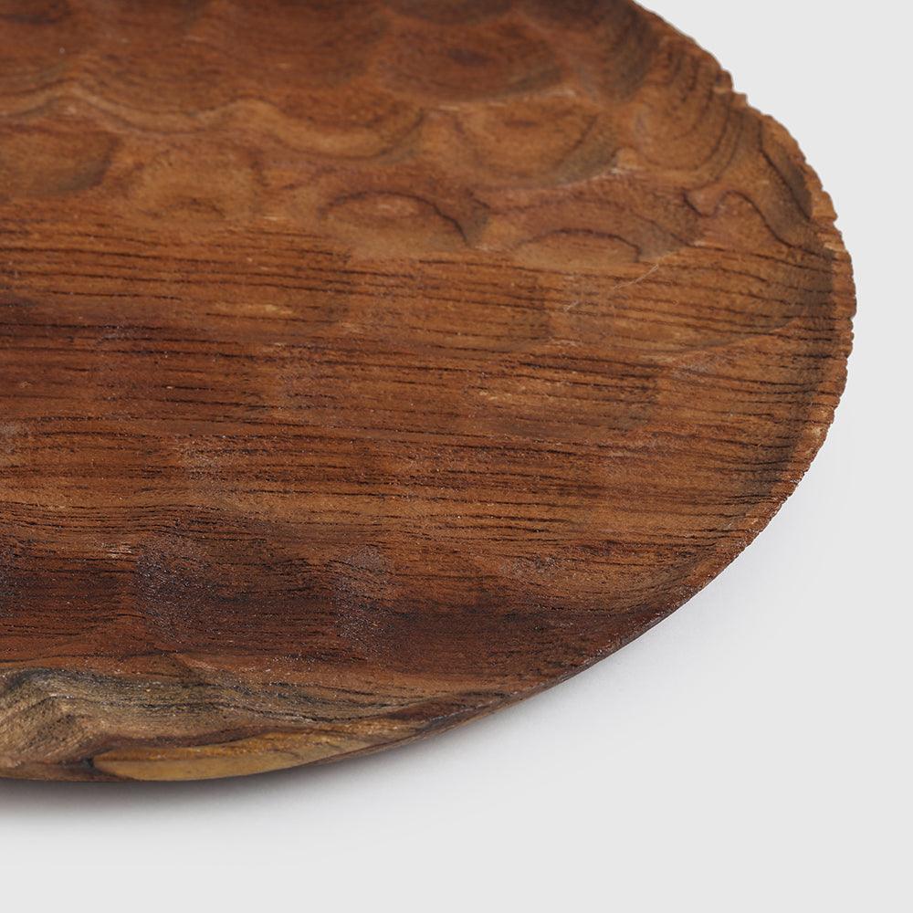 Amber Plate wood set of 3