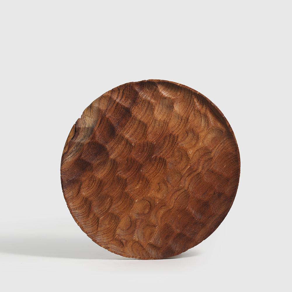 Amber Plate wood set of 3