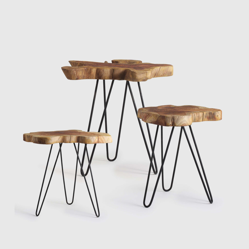 Nori Table Wood set of 3