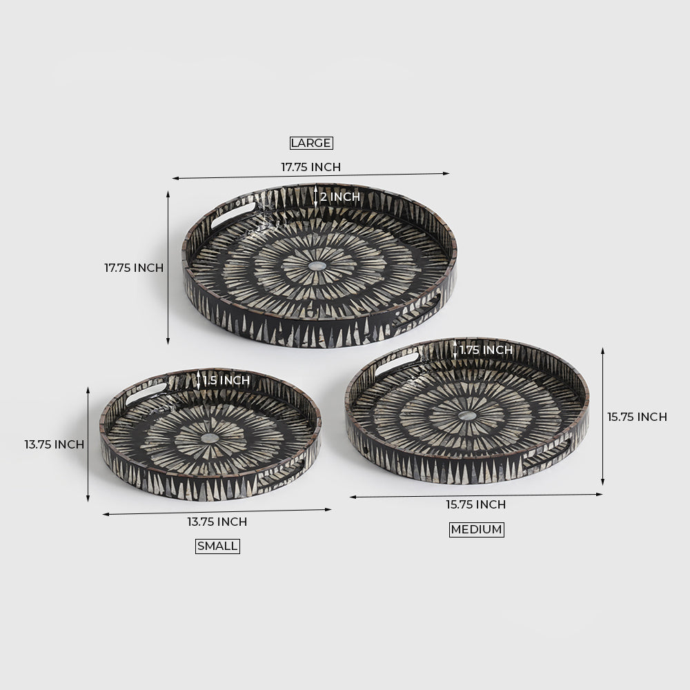 Kastle Pearl Trays set of 3