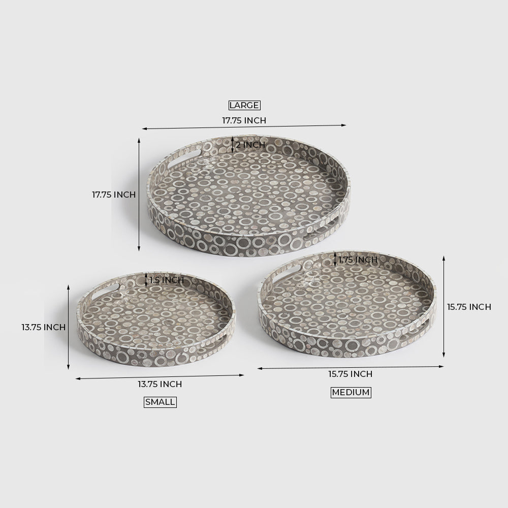 Kass Pearl Tray set of 3
