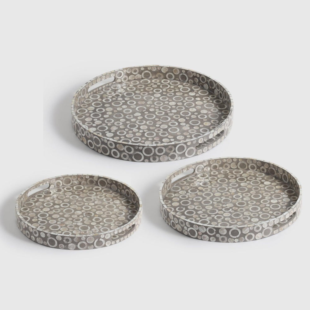 Kass Pearl Tray set of 3