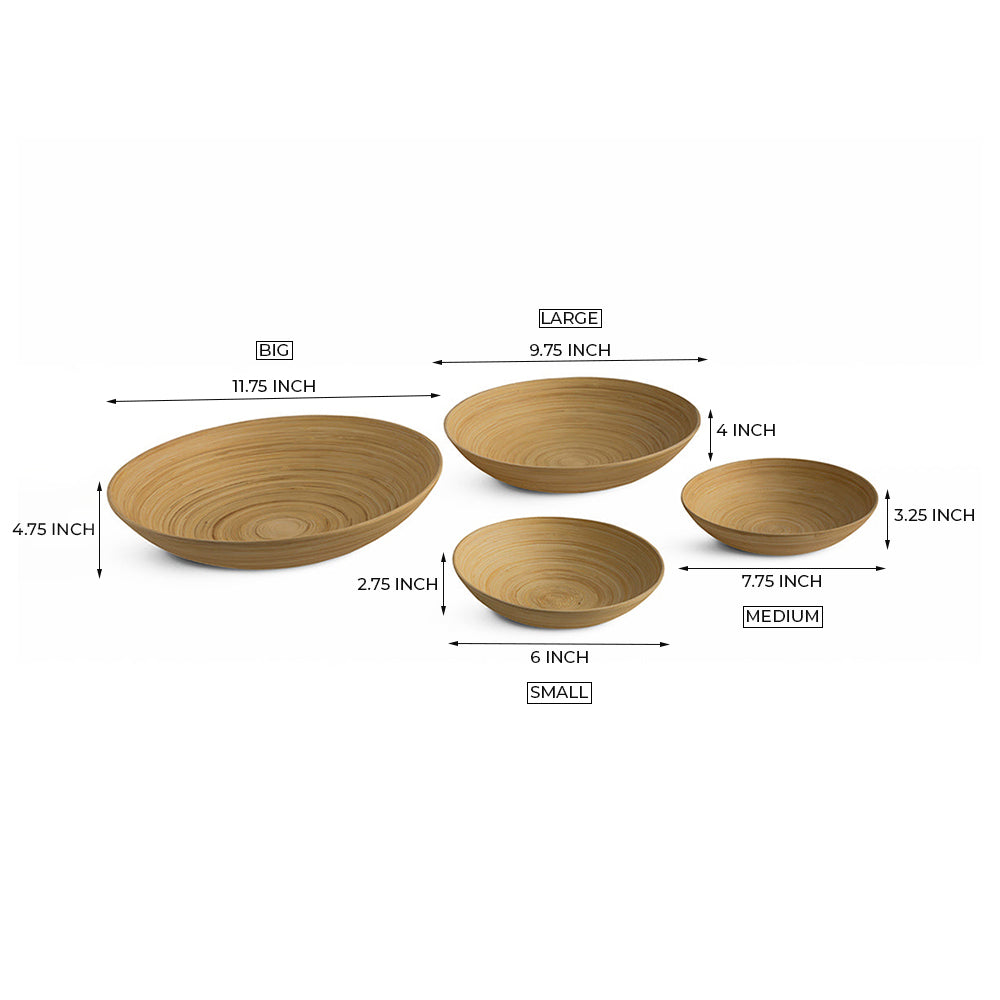 Severus Bamboo Bowl set of 4