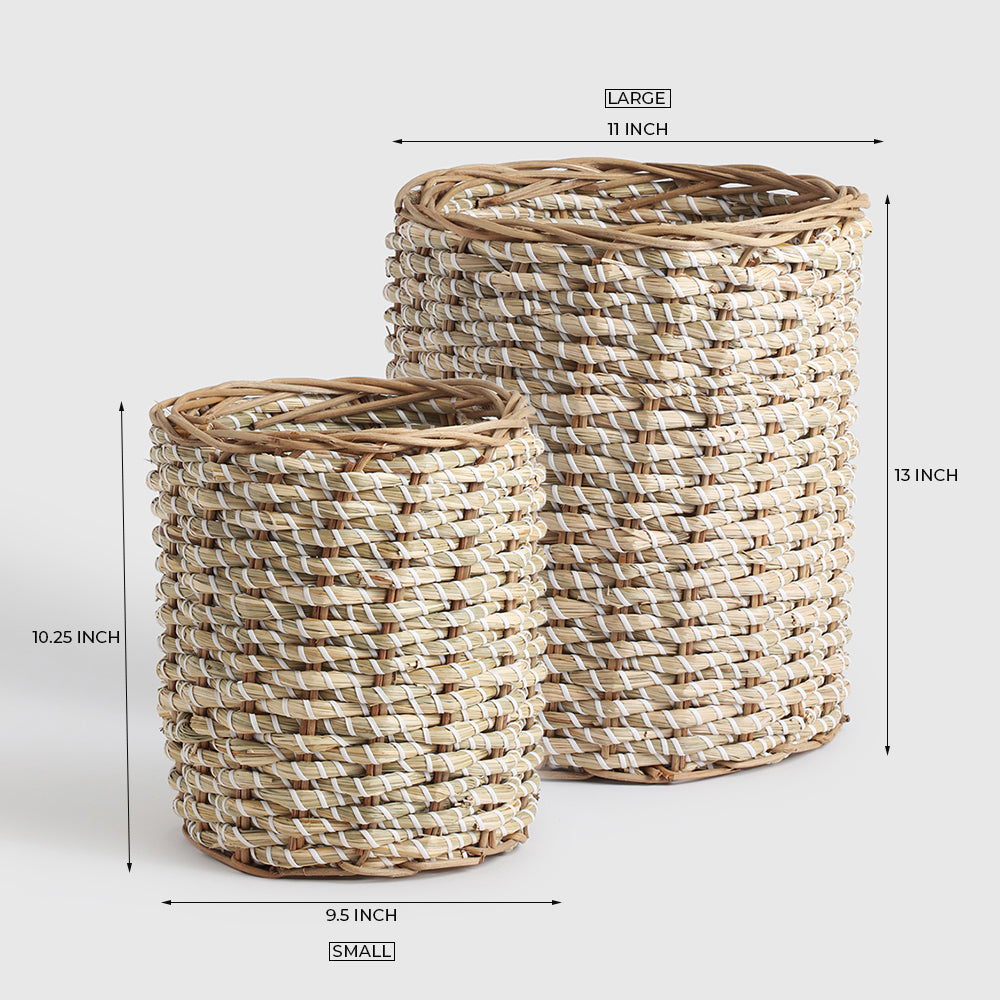 Austin Seagrass Basket set of 2