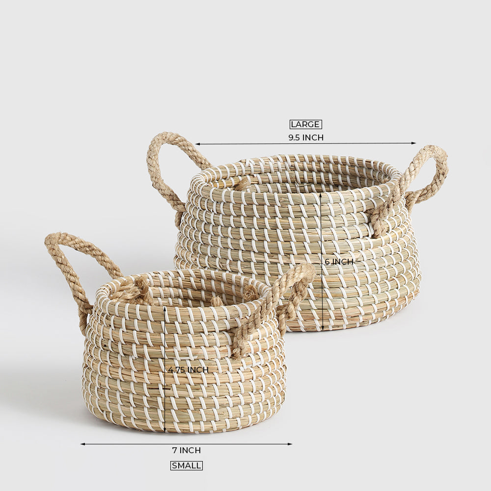 Devong Seagrass Basket set of 2