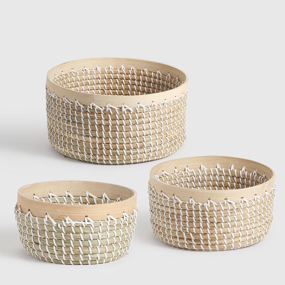 Joey Seagrass Basket set of 3