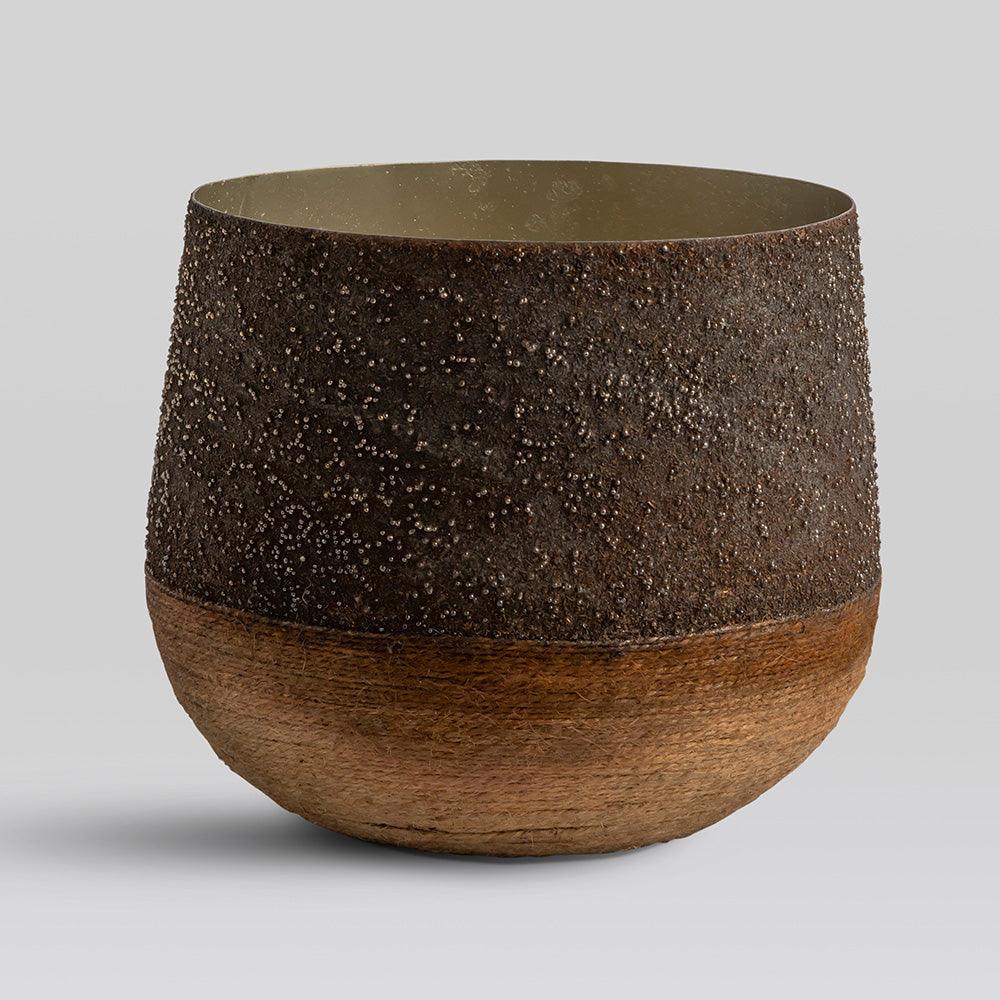 Feliyana Iron Planter With Jute Base