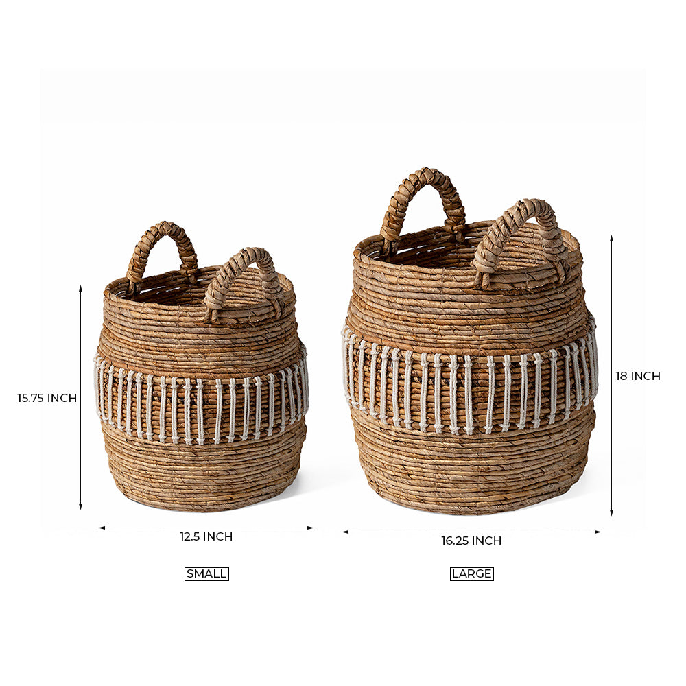 Pearl Perch Basket Set of 2
