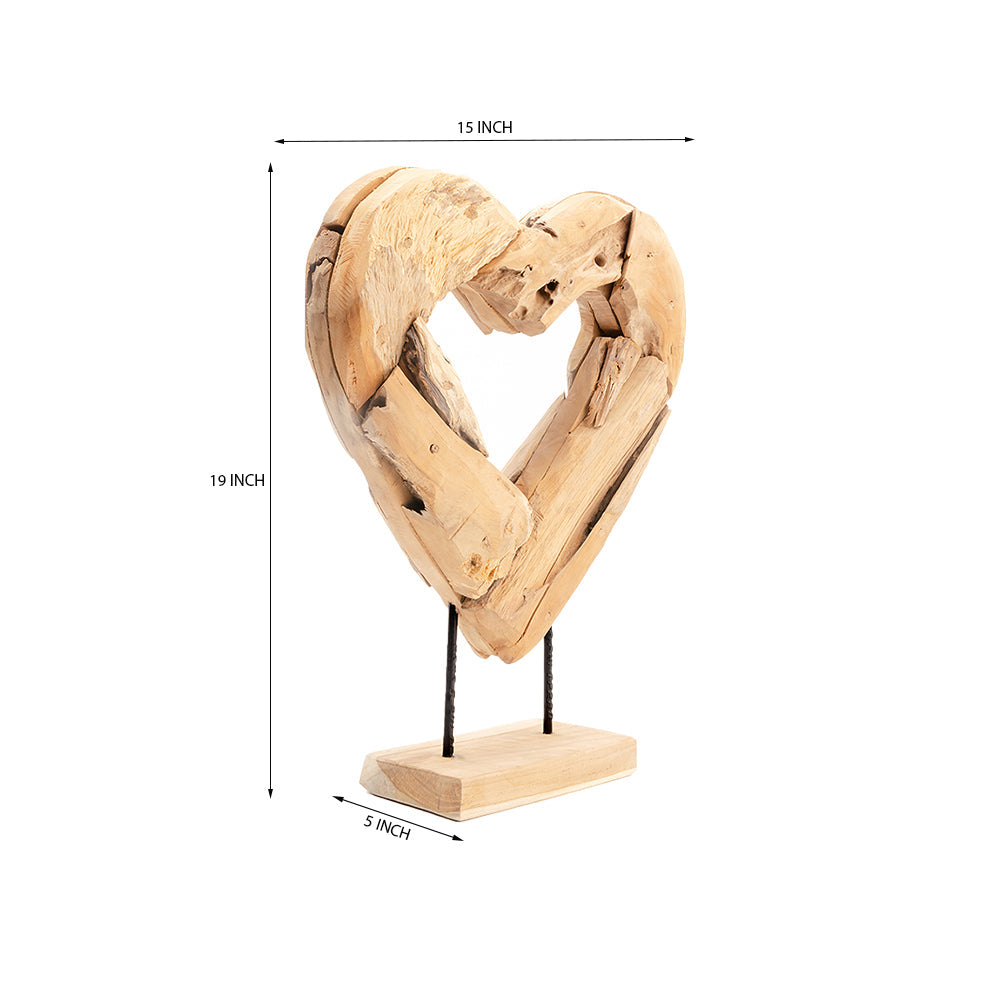Love Knot Teakwood Sculpture