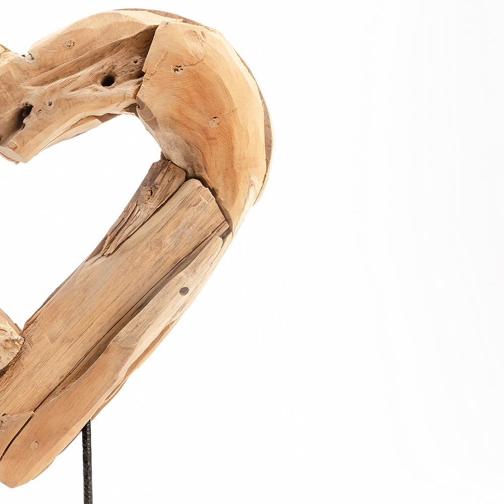 Love Knot Teakwood Sculpture