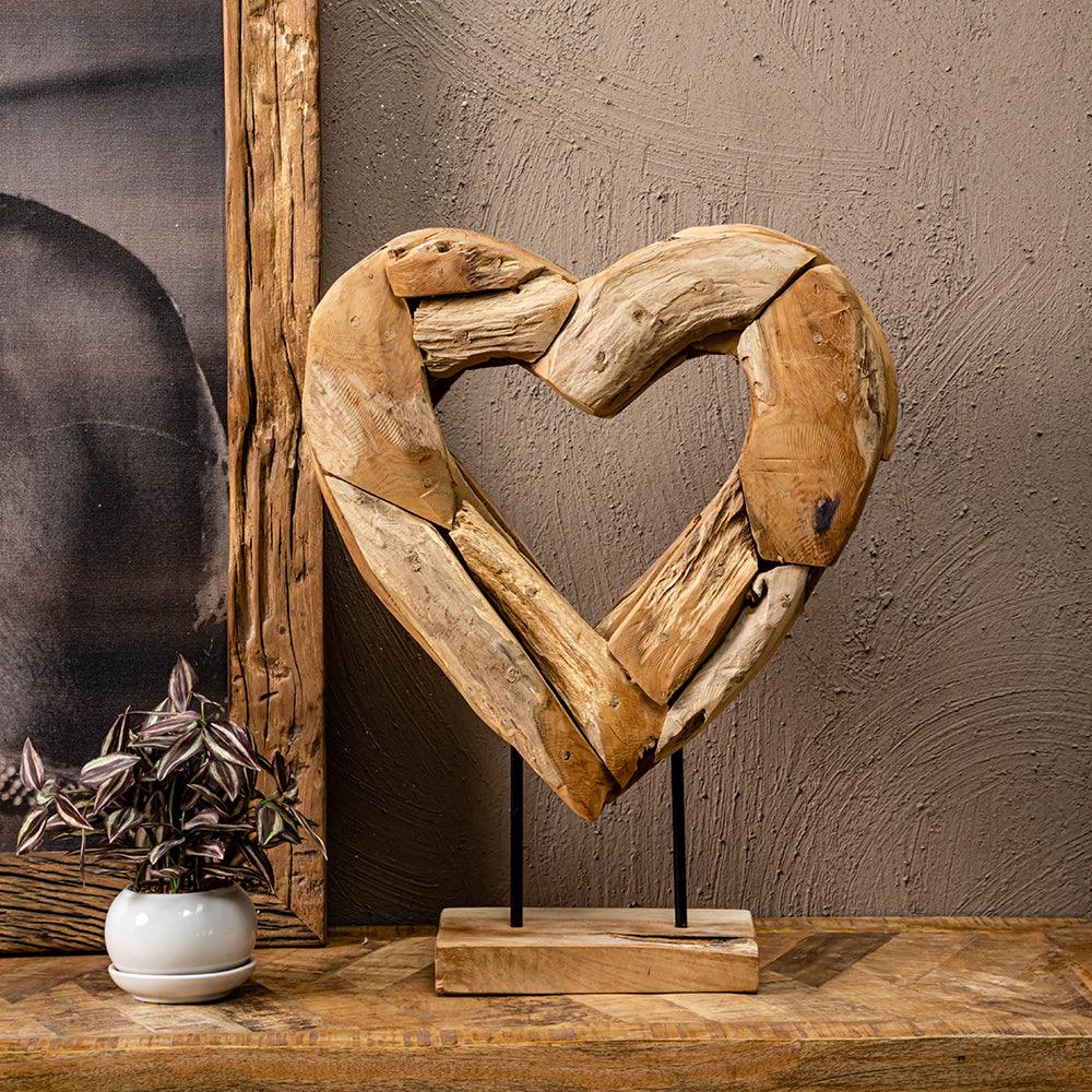 Love Knot Teakwood Sculpture