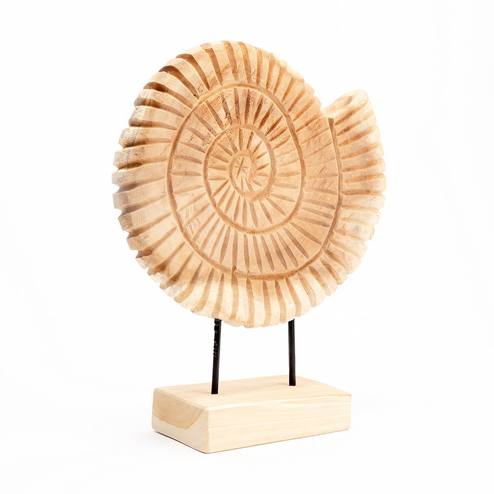 Fossil Tide Teakwood Sculpture