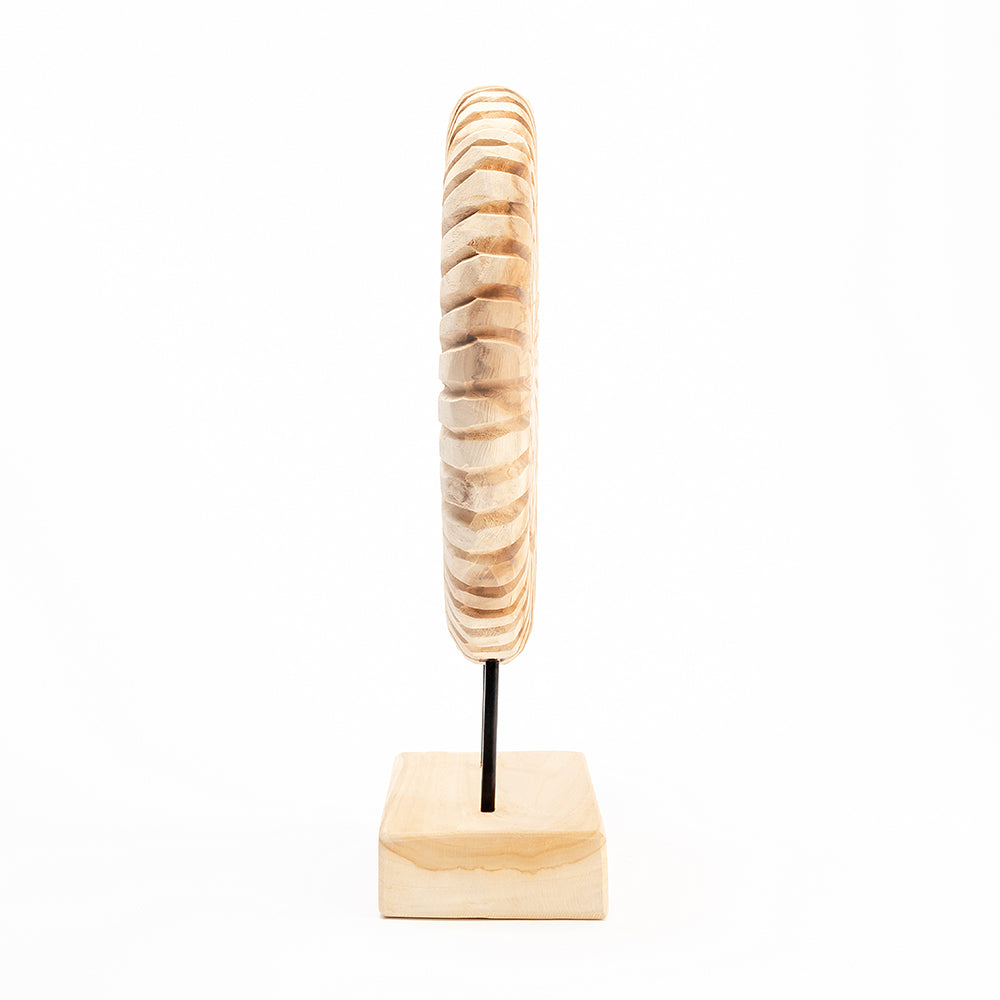 Fossil Tide Teakwood Sculpture