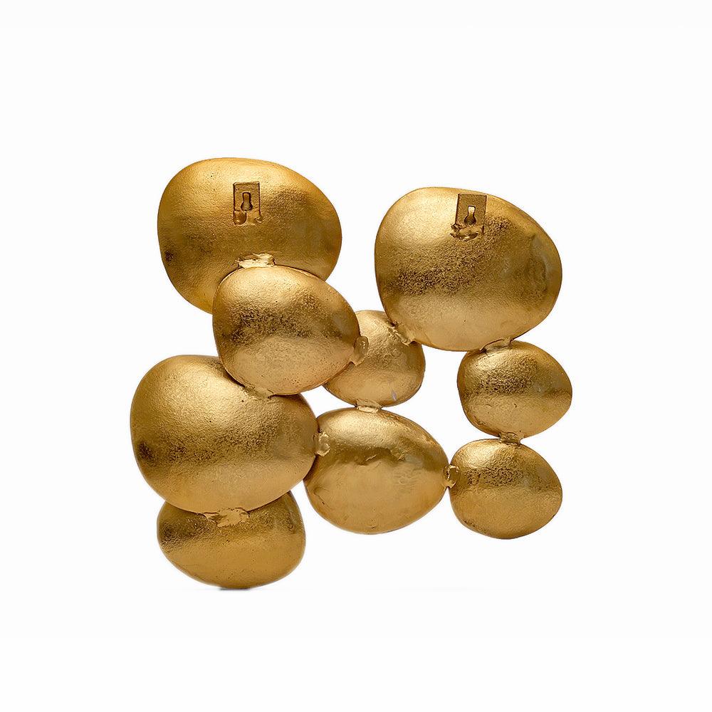 Golden Symphony Aluminum Wall Art