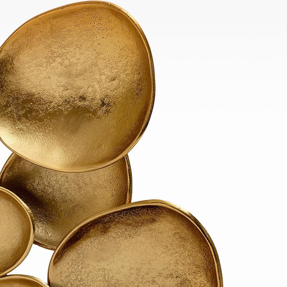 Golden Symphony Aluminum Wall Art