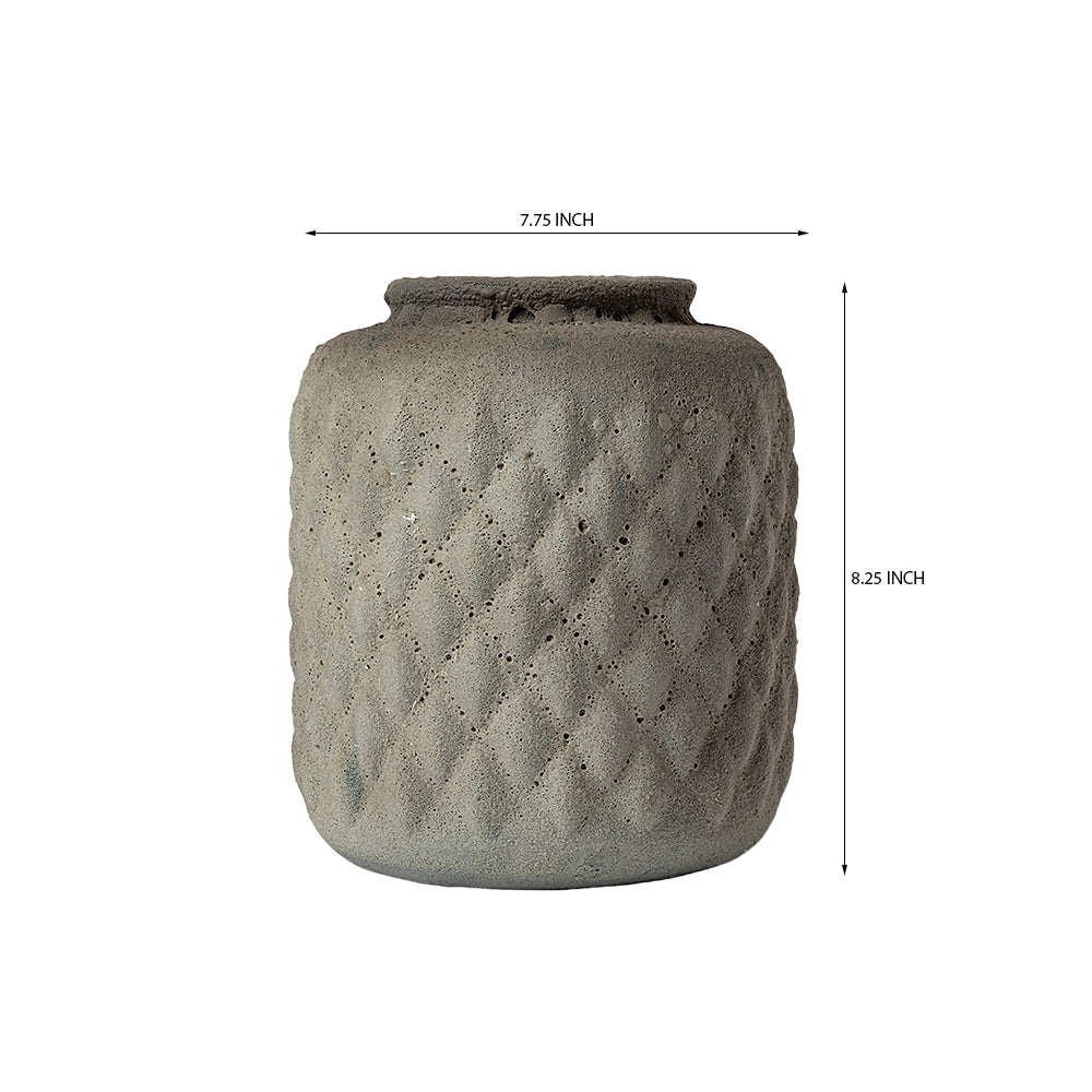 Oak Opulence Ceramic Vase