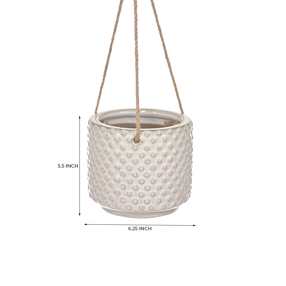 Bloom Beauty Ceramic Hanging Pot