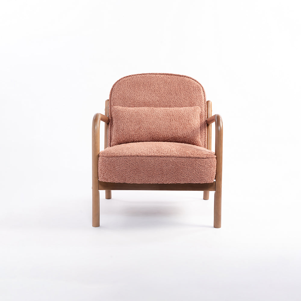 Dew Nostalgia Rubberwood Armchair- Cotton
