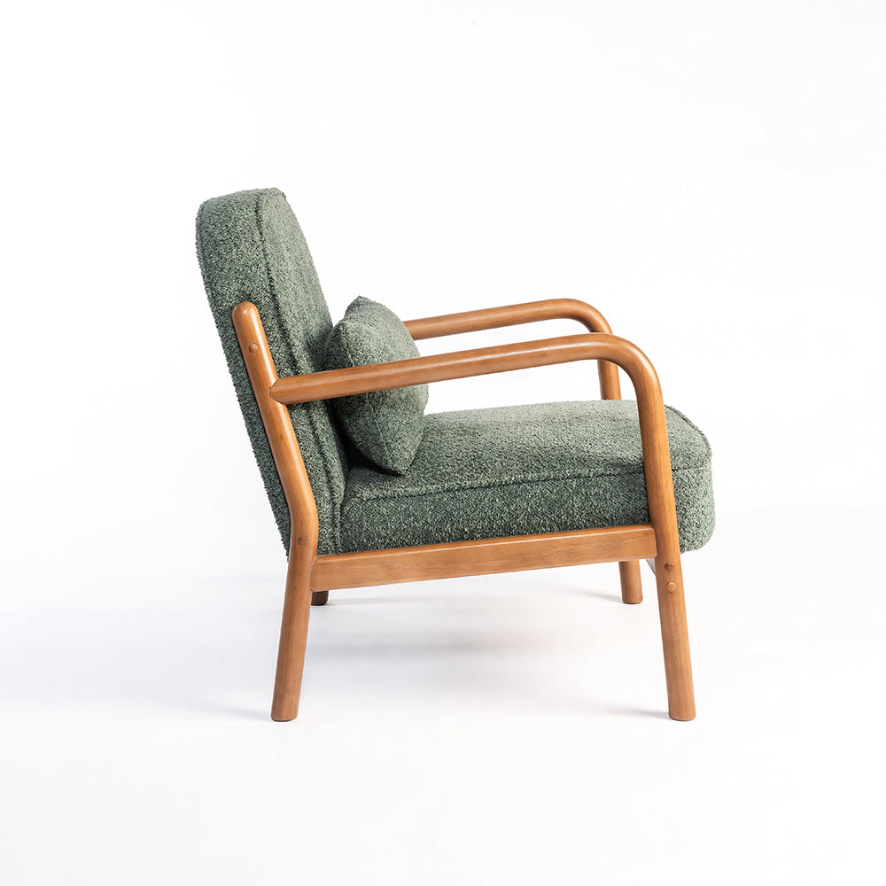 Dew Nostalgia Rubberwood Armchair- Cotton