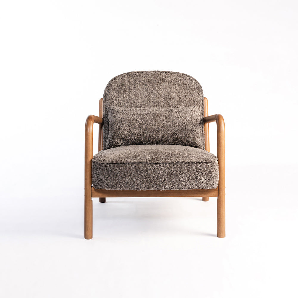 Dew Nostalgia Rubberwood Armchair- Cotton