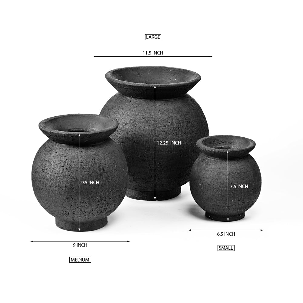 Dark Nite Terracotta Pot