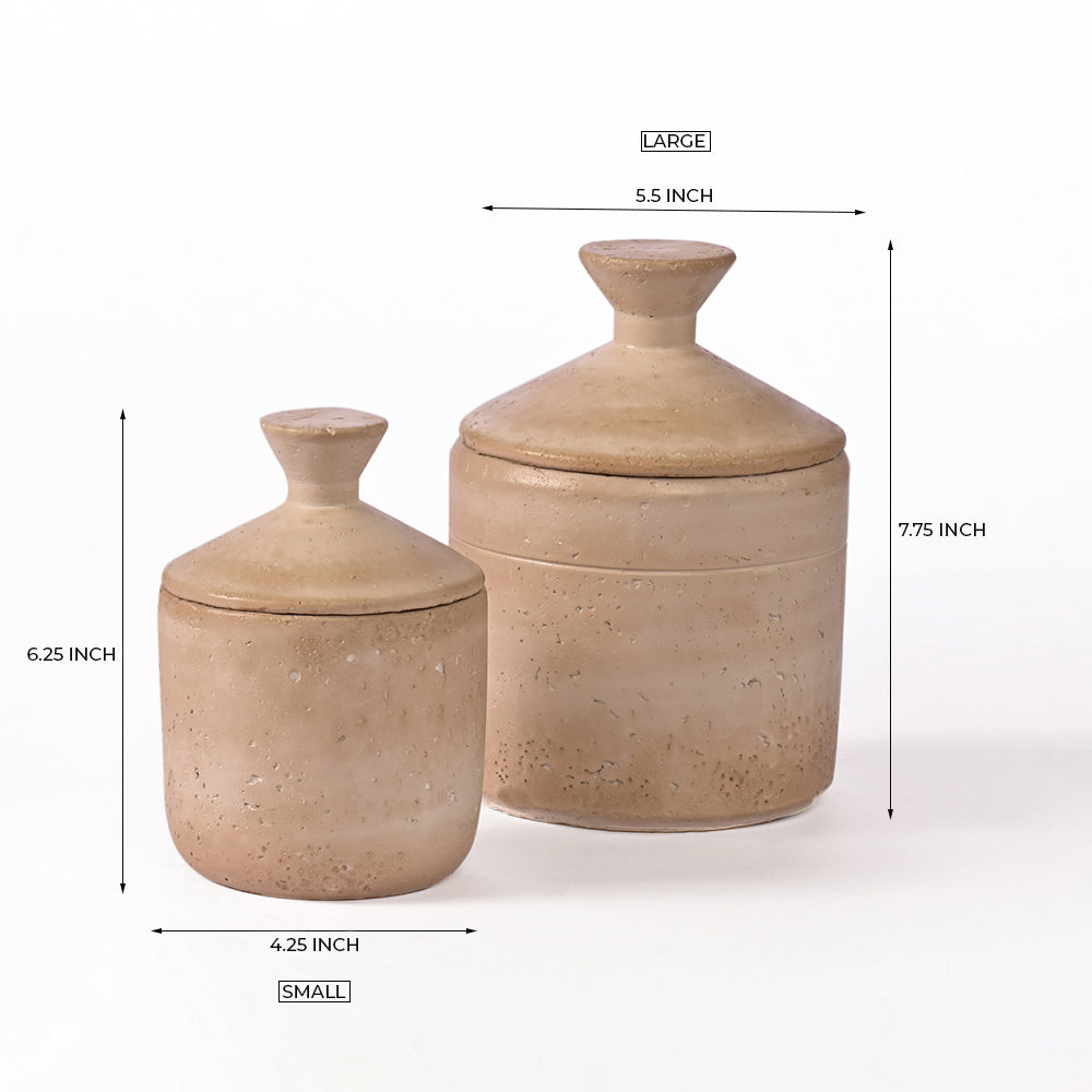 Crystal Charm Cement Vase