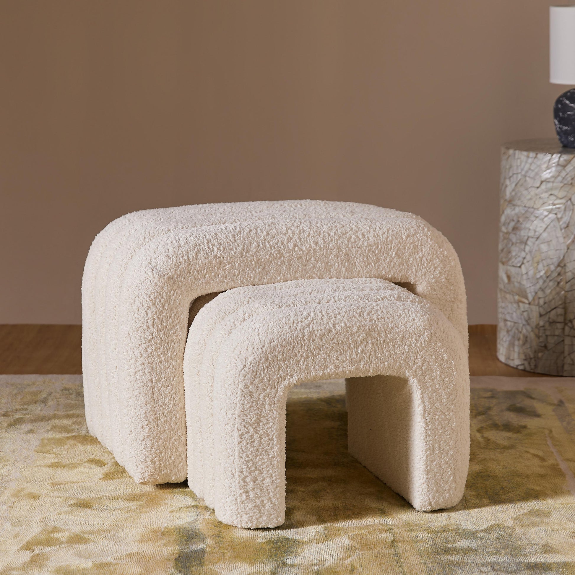 The Loo Cotton Pouf Bench