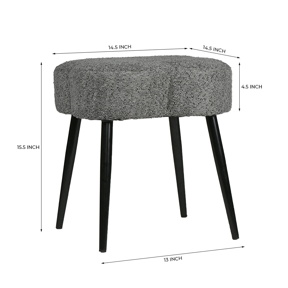 Olive Prestige Iron Stool - Cotton