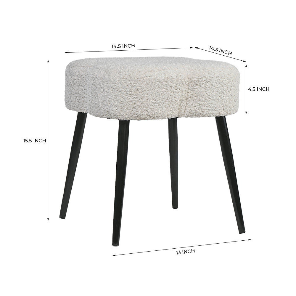 Olive Prestige Iron Stool - Cotton