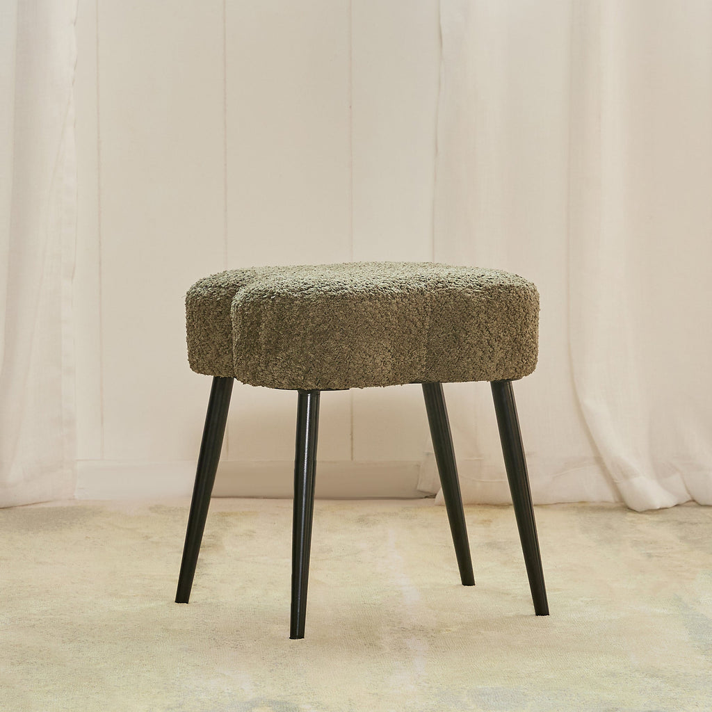 Olive Prestige Iron Stool - Cotton