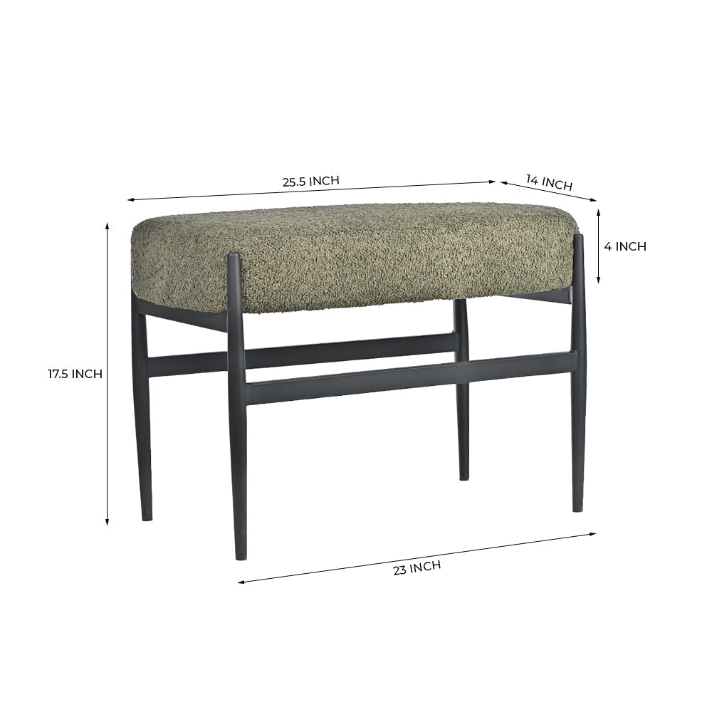Quaint Iron Bench- Cotton