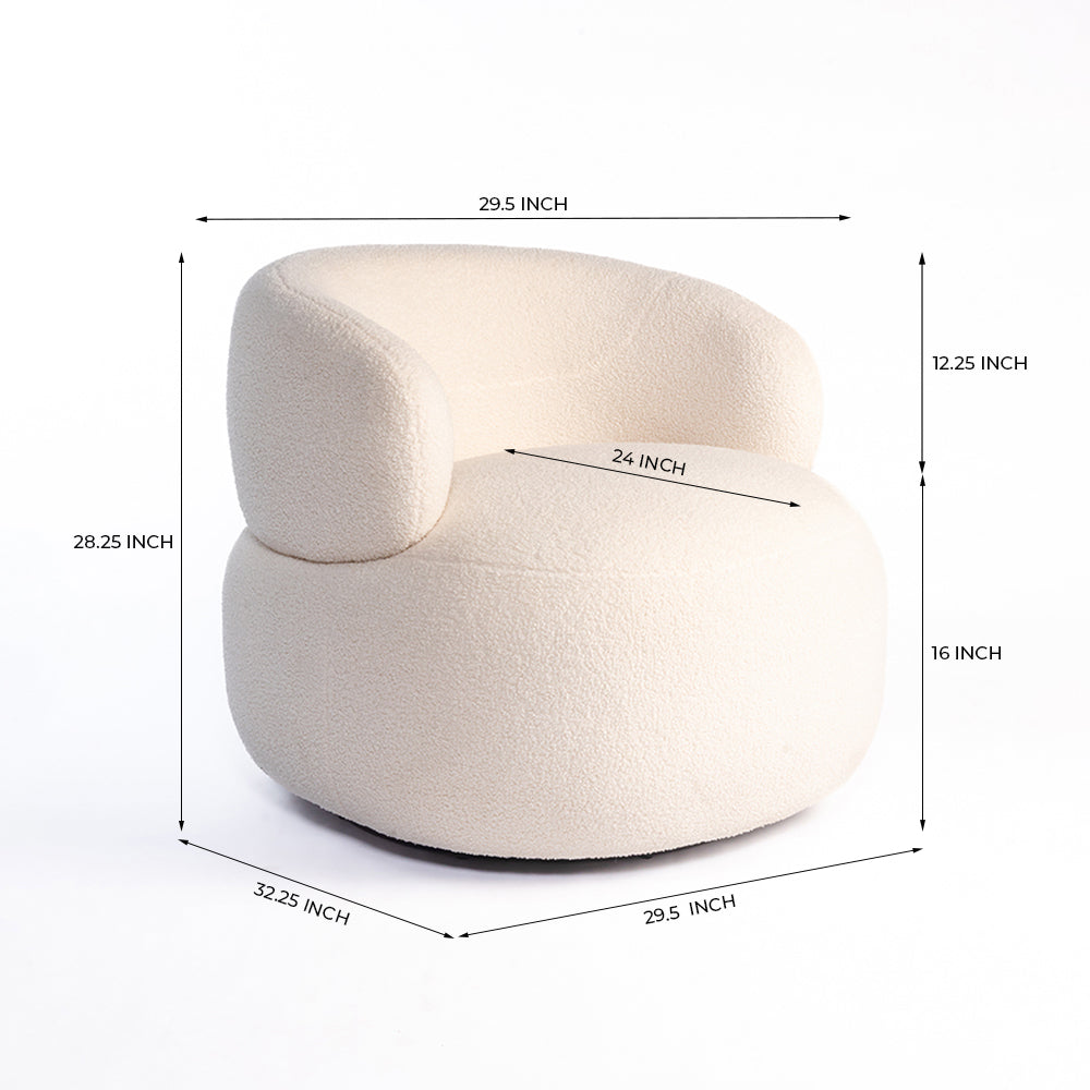 Marshmallow Dew Cotton Sofa- Iron