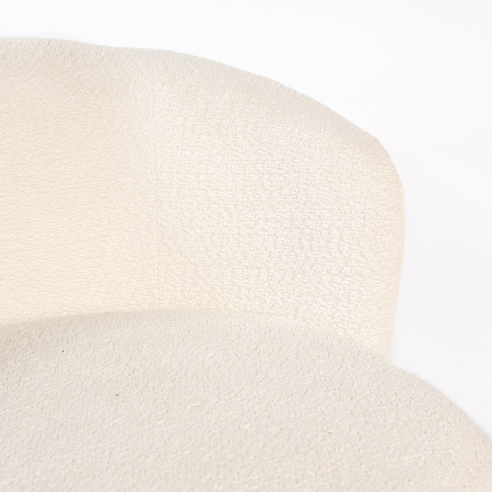 Velour Crest Chenille Wooden Armchair