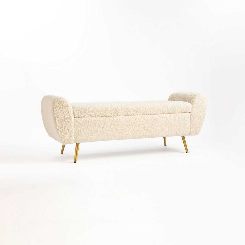 Barcarolle Cotton Fabric Bench