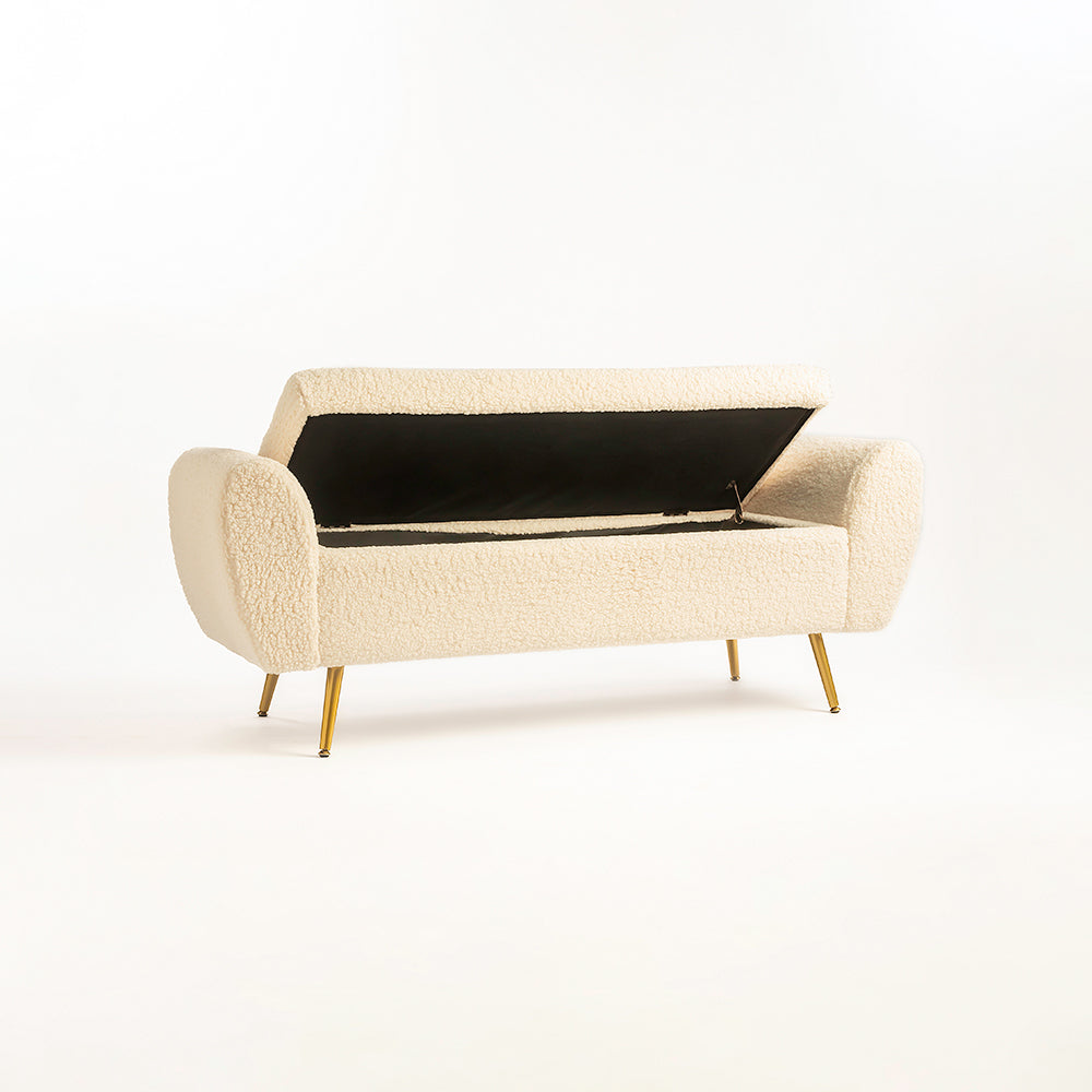 Barcarolle Cotton Fabric Bench