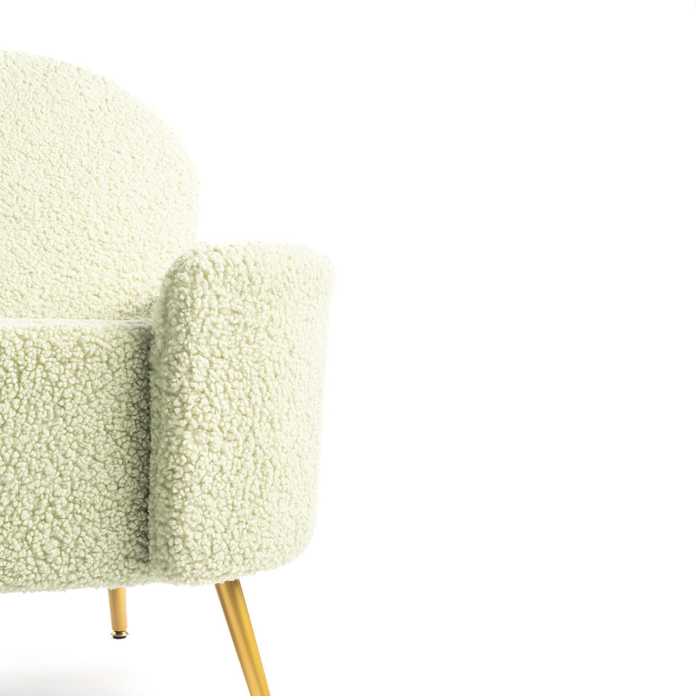 Alabaster Polyester Storage Bench With Steel Legs