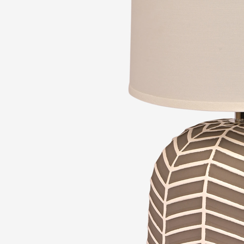 Orion Ceramic Fabric Shade Table Lamp