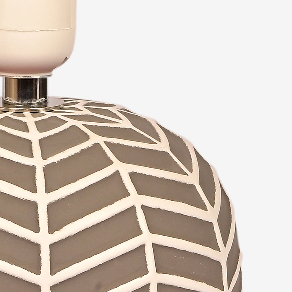 Orion Ceramic Fabric Shade Table Lamp